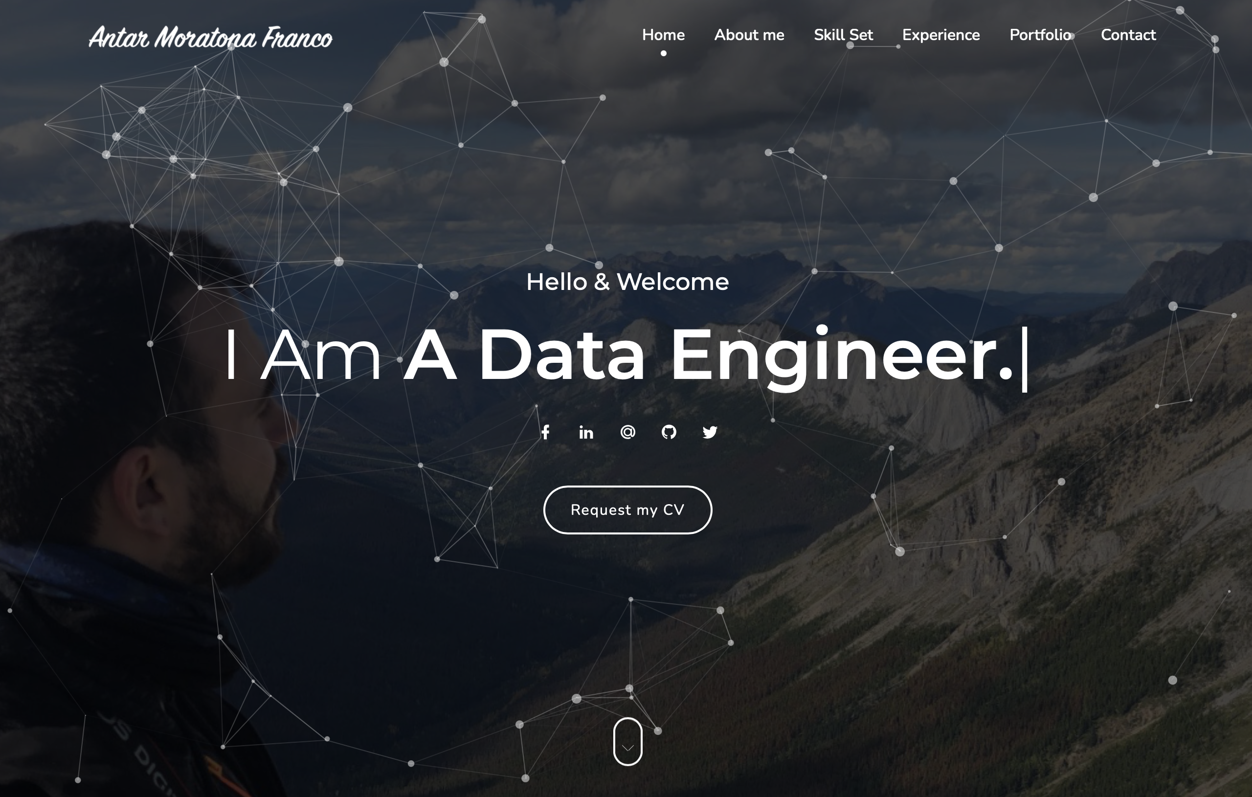Personal Website 2.0 screenshot
